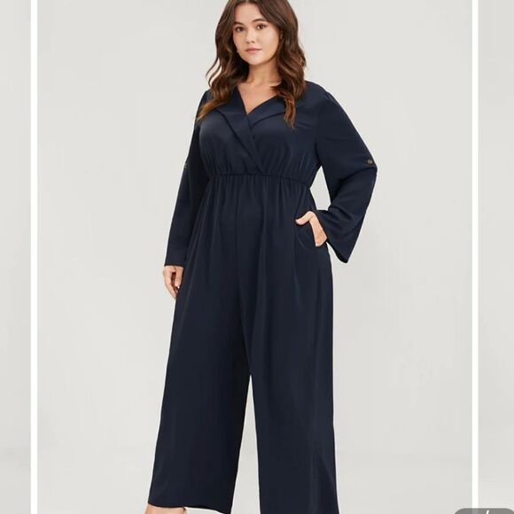 NWT BloomChic navy jumpsuit 26/4X - Picture 1 of 14